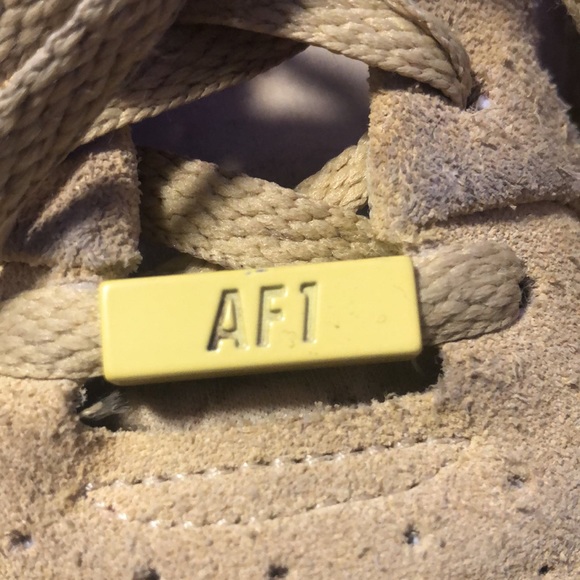 Nike size 8 yellow/green platformed air force 1s - Picture 5 of 7